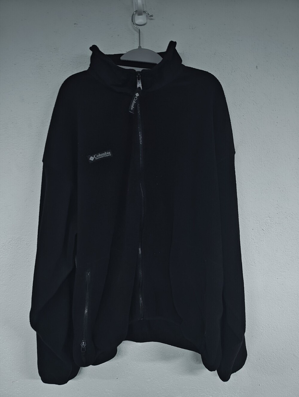 Vintage Columbia Sportswear Fleece Jacket Men’s XXL Black Full Zip 90s Outdoor